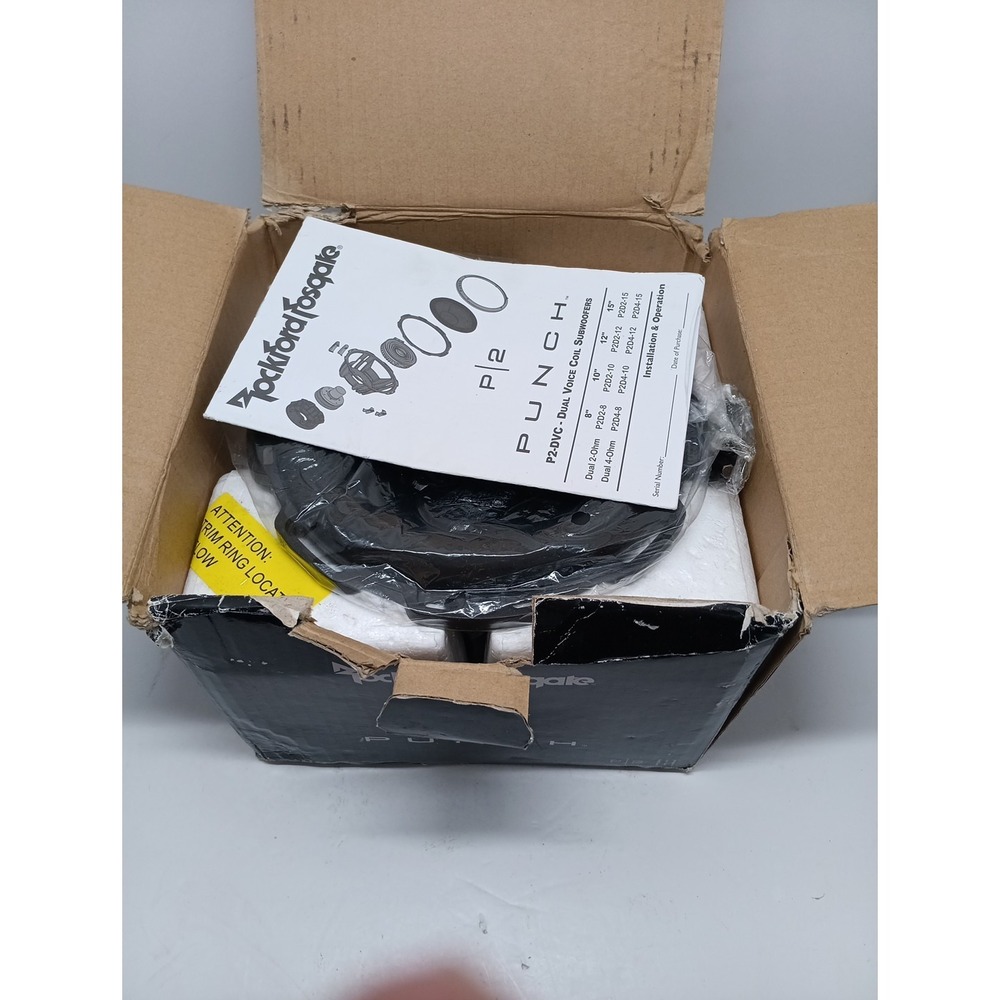 Rockford Fosgate Punch P2D4-8 8 Inch 500W Dual 4-Ohm DVC Subwoofer Black